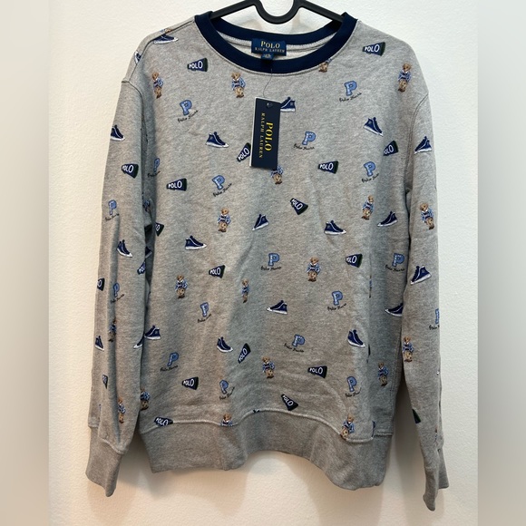 NWT Polo Ralph Lauren Cotton Sweatshirt Boys Large 14-16 - Picture 1 of 12